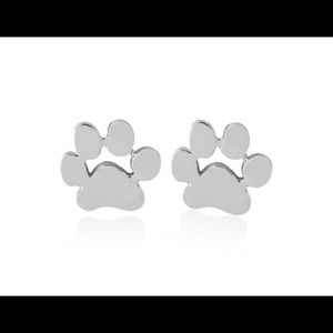 Paw print pet earrings